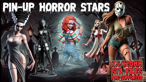 Pin-Up Horror Stars - 75/120mm STL Files