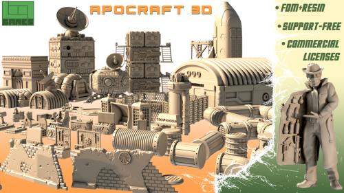 Apocraft: 3D Printable Scenery for Tomorrow s Wasteland