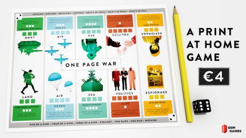 One Page War