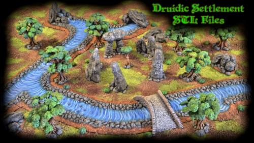Druidic Settlement STL Files - Pay what you want