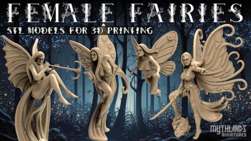 Female Fairies STL
