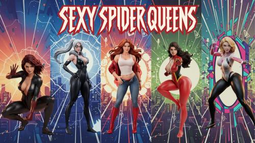 🕸️ SEXY SPIDER QUEENS - STL 120mm Files