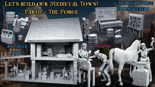 Let s build our medieval town!: The Forge - STL Files #1