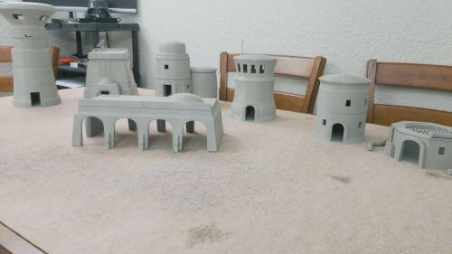 Terrain STLs for desert themed sci-fi tabletop gaming
