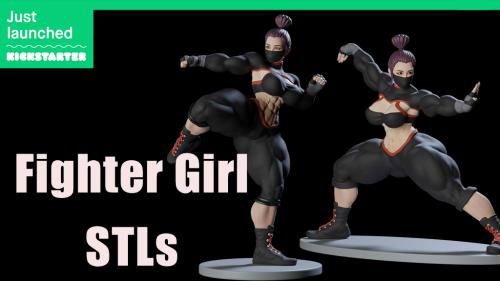 Fighter Girl STL files