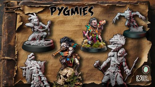Warmonger: Pygmies. STL Sword & Sorcery miniatures