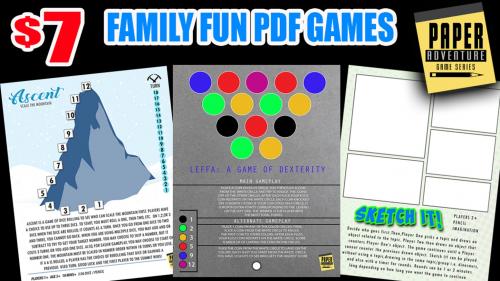 Paper Adventure: A FUN way for the whole family to game!
