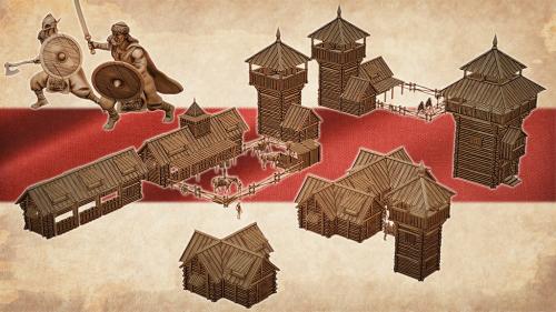 Realistic Rus Viking Village #2 STL