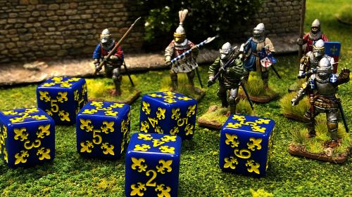 Fleur-de-lys Tabletop Game Dice