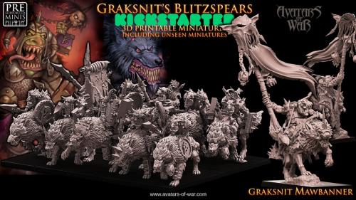 GRAKSNIT’S BLITZSPEARS, GOBLIN WOLFRIDERS BY AVATARS OF WAR