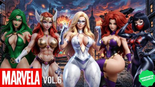 Marvela Queens – Iconic Pin-Up STL Collection Vol.6