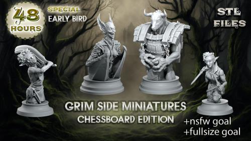 Grim Side Miniatures Vol.1 +Chess edition [STL Files]