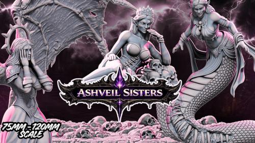 Female Fantasy Undead Miniatures 3d Printable STLs : Ashveil