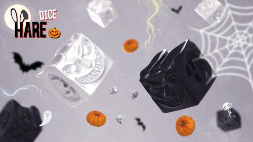 HARE - The Halloween Evil Bunny Metal Dice