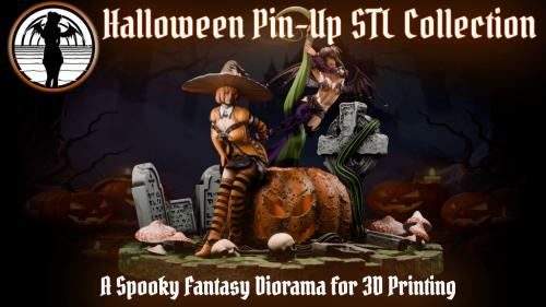 Halloween Pin-Up STL Files
