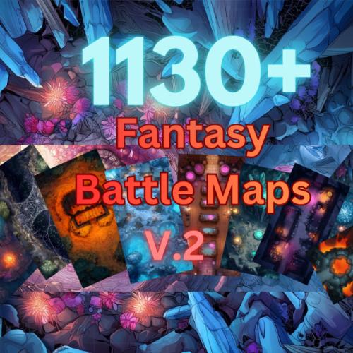 1130+ Fantasy Battle maps for TTRPG and VTTRPG