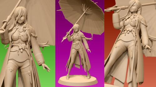 Lady Sophia - Tabletop Miniatures - STL files SFW & NSFW