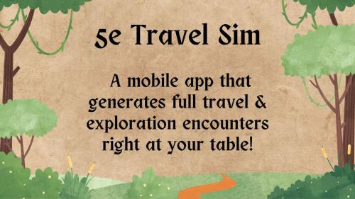 5e Travel Simulator – iOS & Android app