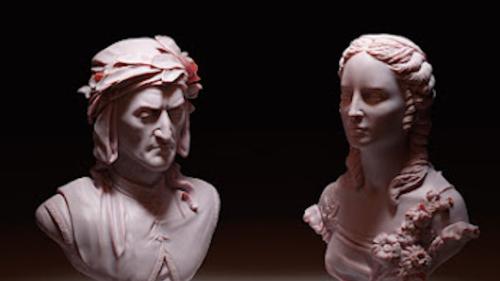 Divine Comedy busts and collectible coin Stls for 3d print