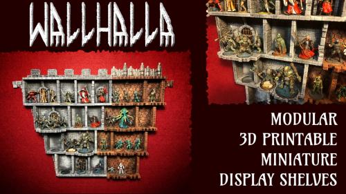 Wallhalla: Modular Miniature Display Shelves