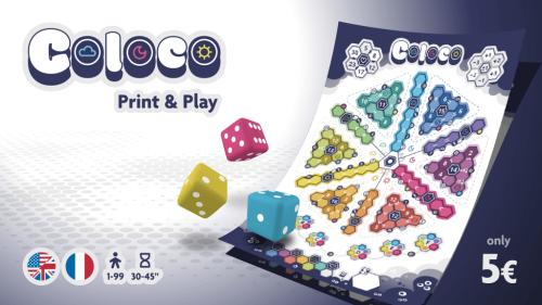 Coloco: A Colorful Roll&Write in Print&Play
