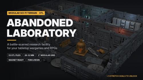 Abandoned Laboratory: Modular Sci-Fi Terrain STL