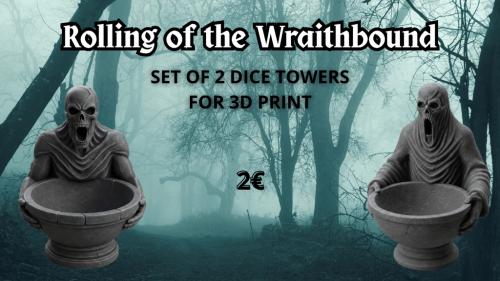 Rolling of the Wraithbound - DnD Dice Tower Set - 3D Print