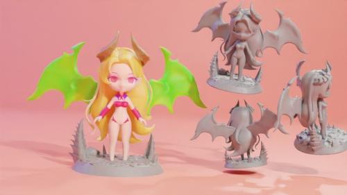 DRAGON GIRL - SFW & NSFW - STL FILES FOR 3D PRINTING