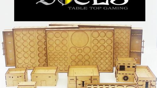 Mini Duels Tournament Trays and 28mm Terrain