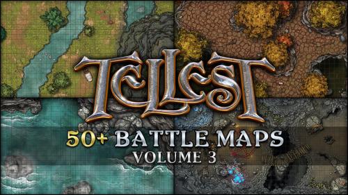 Maps of Tellest, Volume 3: 50+ more maps for TTRPGs