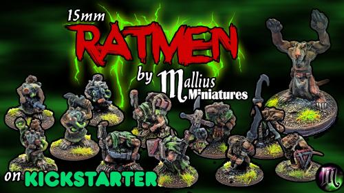 15mm Scale Rat-Men Miniatures by Mallius Miniatures
