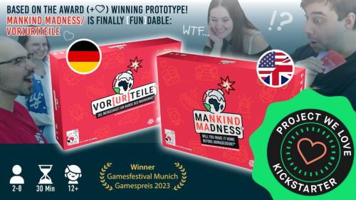 MANKIND MADNESS - A Board Game about Prejudices & Dark Humor
