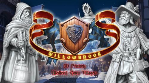 Willowbrook - 3D Printable STL Medieval Villager Miniatures
