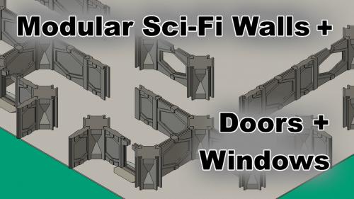 Modular Space Walls for 28mm WarGaming