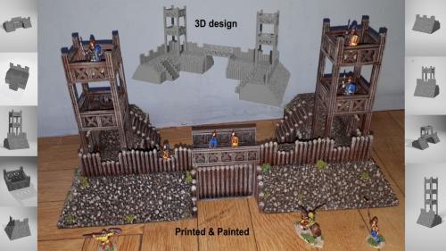 3D Printable Roman Fort