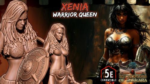 Xenia - 3d printable miniature - 5e compatible SFW & NSFW