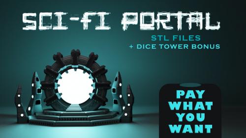 Pay What You Want Sci-Fi 3D Portal STL File