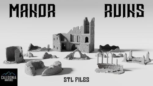 Manor Ruins - 3D Printable STL Files
