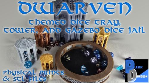 Dwarven Dice Gazebo and Dice Tray