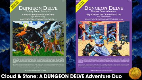 Cloud & Stone: A DUNGEON DELVE Adventure Duo