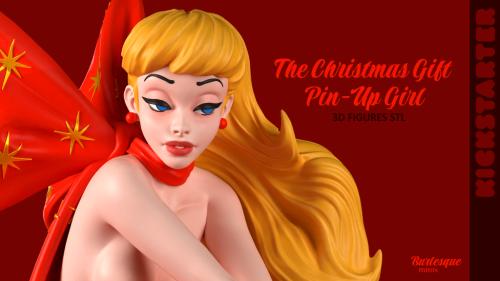 The Christmas Gift – Pin-Up Miniature – STL files