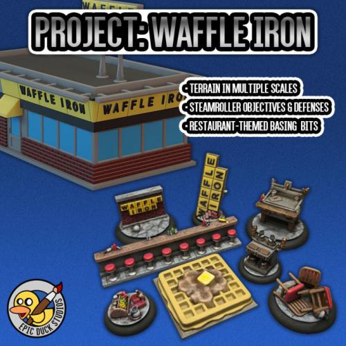 PROJECT: WAFFLE IRON - Tabletop Terrain and Accessories (STL Files)