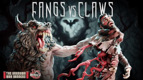 Fangs vs Claws | Werewolf and Vampire Printable STL Files