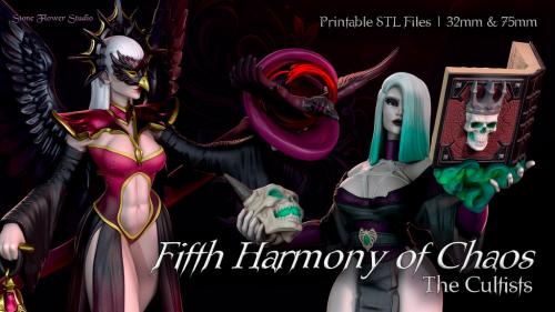 Fifth Harmony of Chaos - The Cultists (STLs for 3D printing)