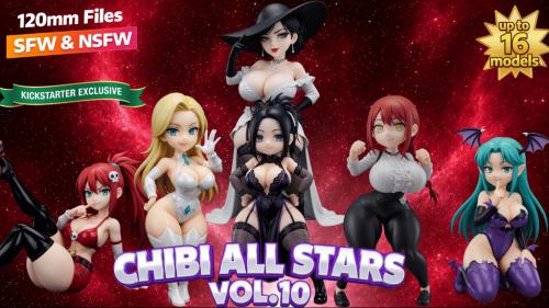 Chibi All Stars Vol.10 - The Ultimate STL Pin-Up Collection