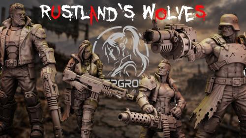 Rustland s Wolves | 32mm .stl files for 3d printing