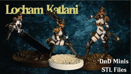 Locham Katlani STL Minis Boardgames