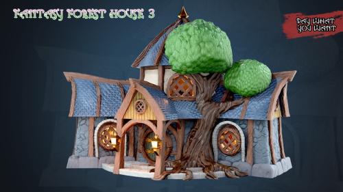 Fantasy forest house 3