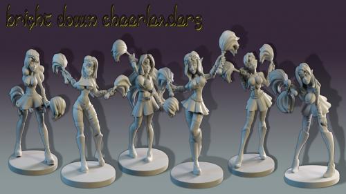 Loec s Half Elf Priestesses ~ Bright Dawn Cheerleaders