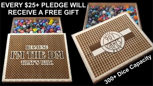 RPG Dice Storage and Rolling Trays for D&D, Pathfinder Games